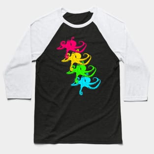 Octopus (Cephalopoda) rainbow Baseball T-Shirt